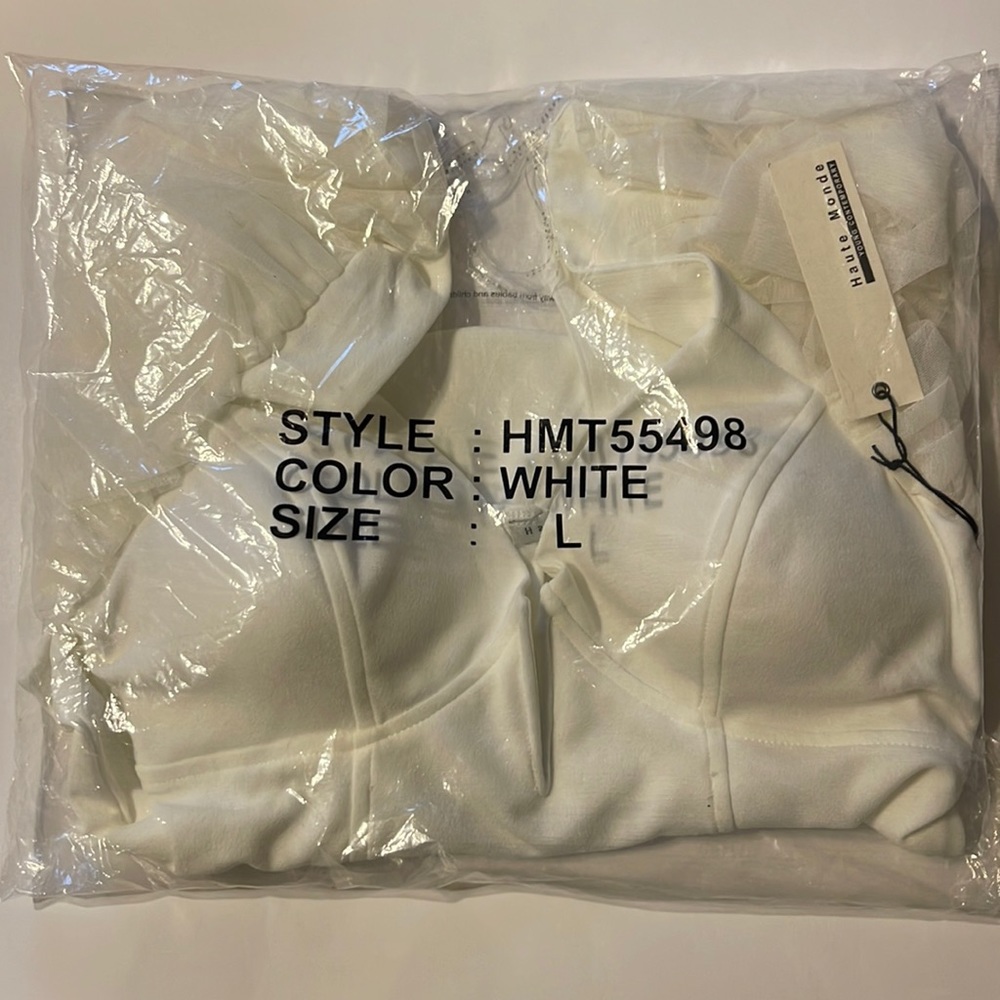 White bodysuit size large
